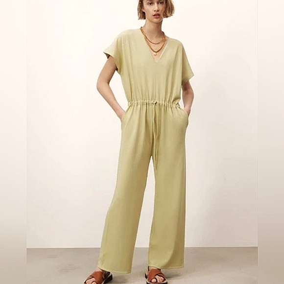 Zara Knit Wide Leg Jumpsuit Limited Edition Small - Picture 8 of 8